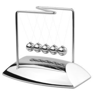 Personalizable Newton's Cradle Executive Desk Gadget
